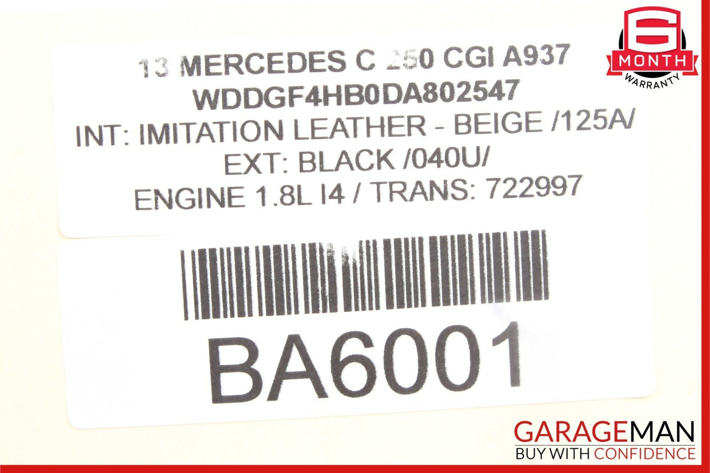 12-14 Mercedes W204 C300 C250 C350 Front Left Side Exterior Door Handle Black