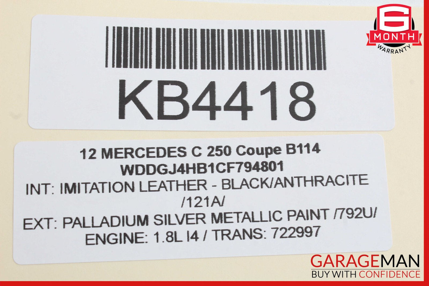 08-14 Mercedes W204 C250 C350 Front Right Side Door Lock Latch Actuator OEM