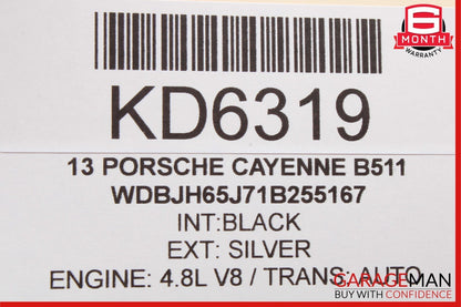 11-17 Porsche Cayenne 958 Front Left Side Dashboard Trim Cover Panel Assy Black