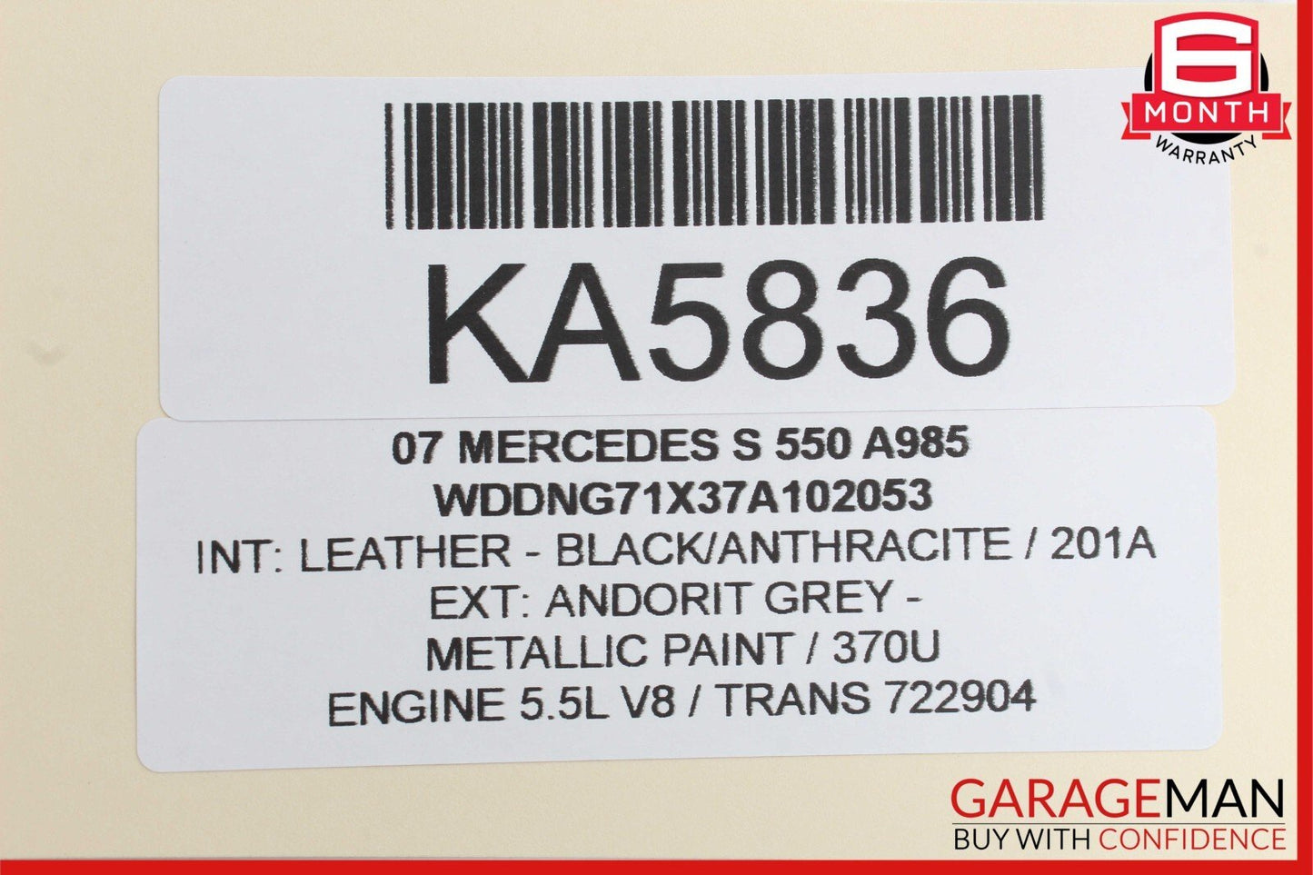 07-13 Mercedes W221 S550 Front Right Exterior Door Handle Keyless Go OEM