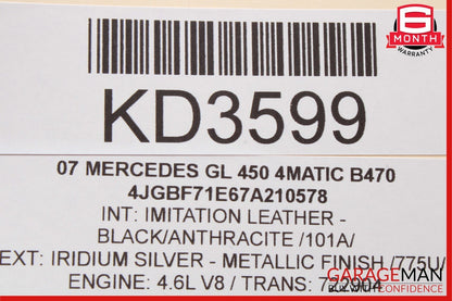 06-13 Mercedes X164 GL450 R350 Window Regulator Motor Front Left Driver Side OEM