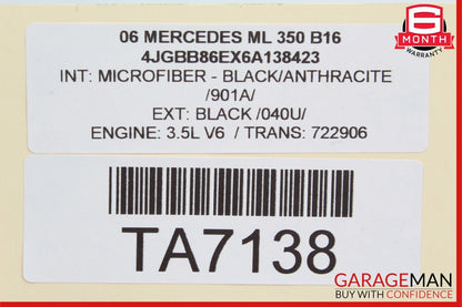06-09 Mercedes W164 ML350 R500 Steering Wheel w/ Paddle Shifters 1644604703 OEM