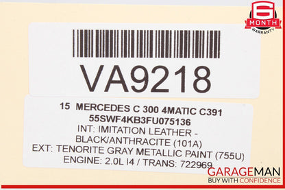 14-19 Mercedes W205 C300 4MATIC Front Windshield Interior Rear View Mirror OEM