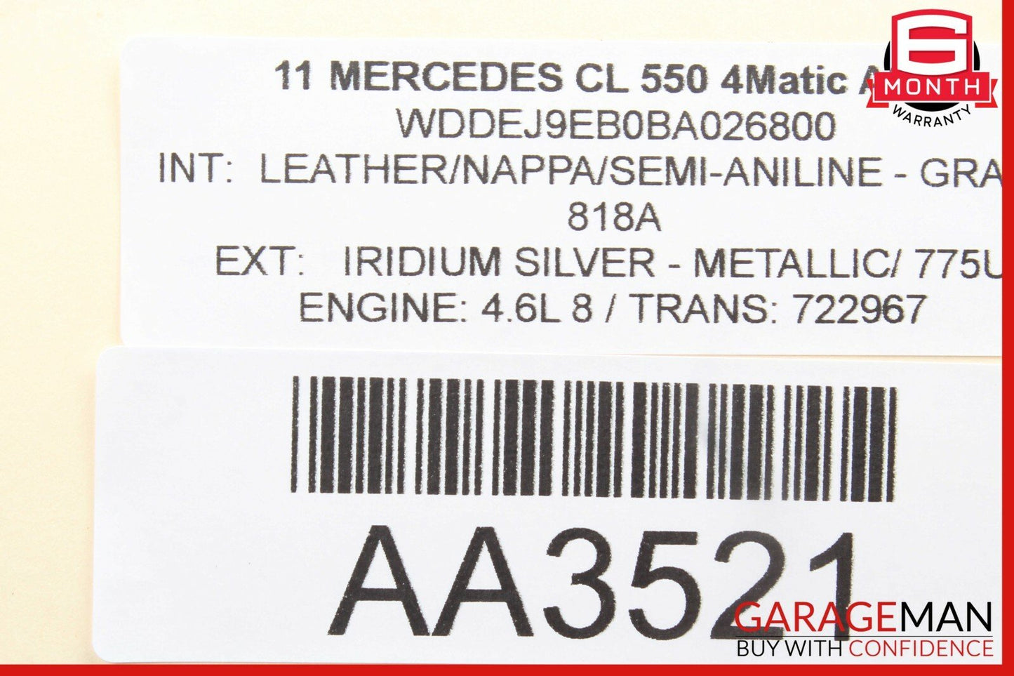 07-13 Mercedes W216 CL550 Speedometer Odometer Instrument Cluster Gauge OEM