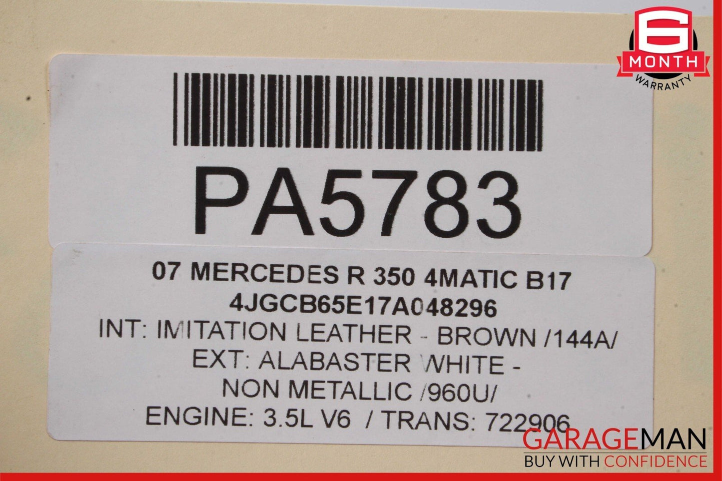 06-08 Mercedes W251 R350 Auto Trans Automatic Transmission Assembly OEM 166k