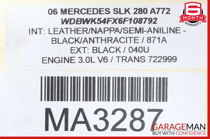05-11 Mercedes R171 SLK350 SLK55 Power Brake Booster Master Cylinder Reservoir