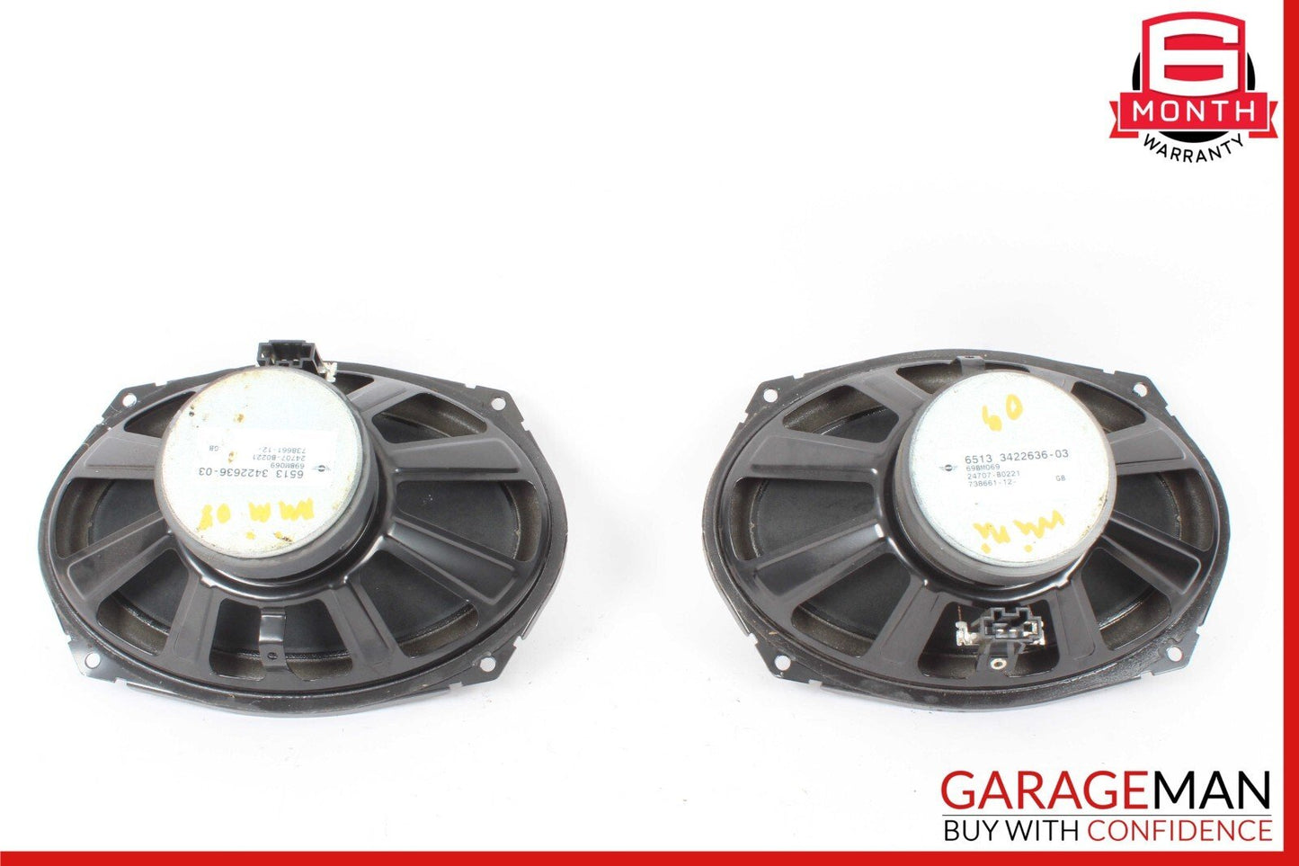 07-13 Mini Cooper Rear Left And Rear Right HIFI Speakers Set Of 2 OEM 3422636