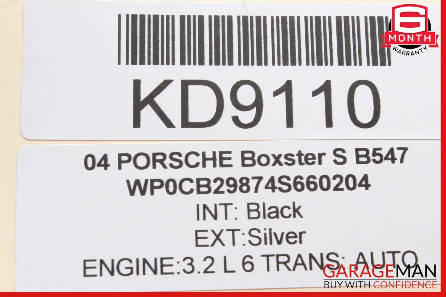 97-05 Porsche Boxster S Carrera 996 Rear Left or Right Lower Control Arm Track