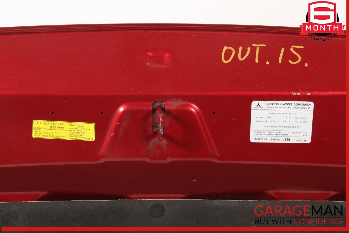 14-20 Mitsubishi Outlander Sport Front Hood Bonnet Cover Panel OEM
