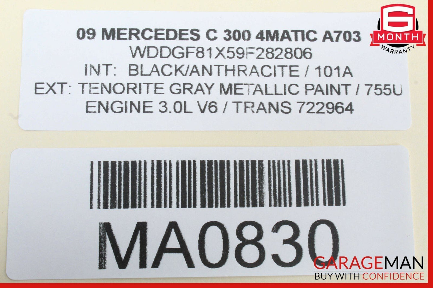 08-11 Mercedes W204 C300 C63 AMG AC A/C Heater Climate Control Switch Module