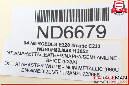 03-09 Mercedes W211 E320 4MATIC Front Left Side Door Control Module Unit OEM