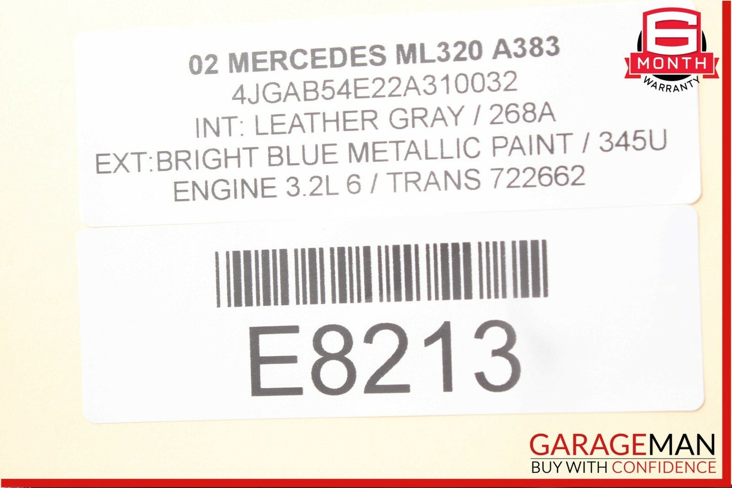 98-05 Mercedes W163 ML320 Front Left Driver Side Dashboard A/C AC Air Vent OEM