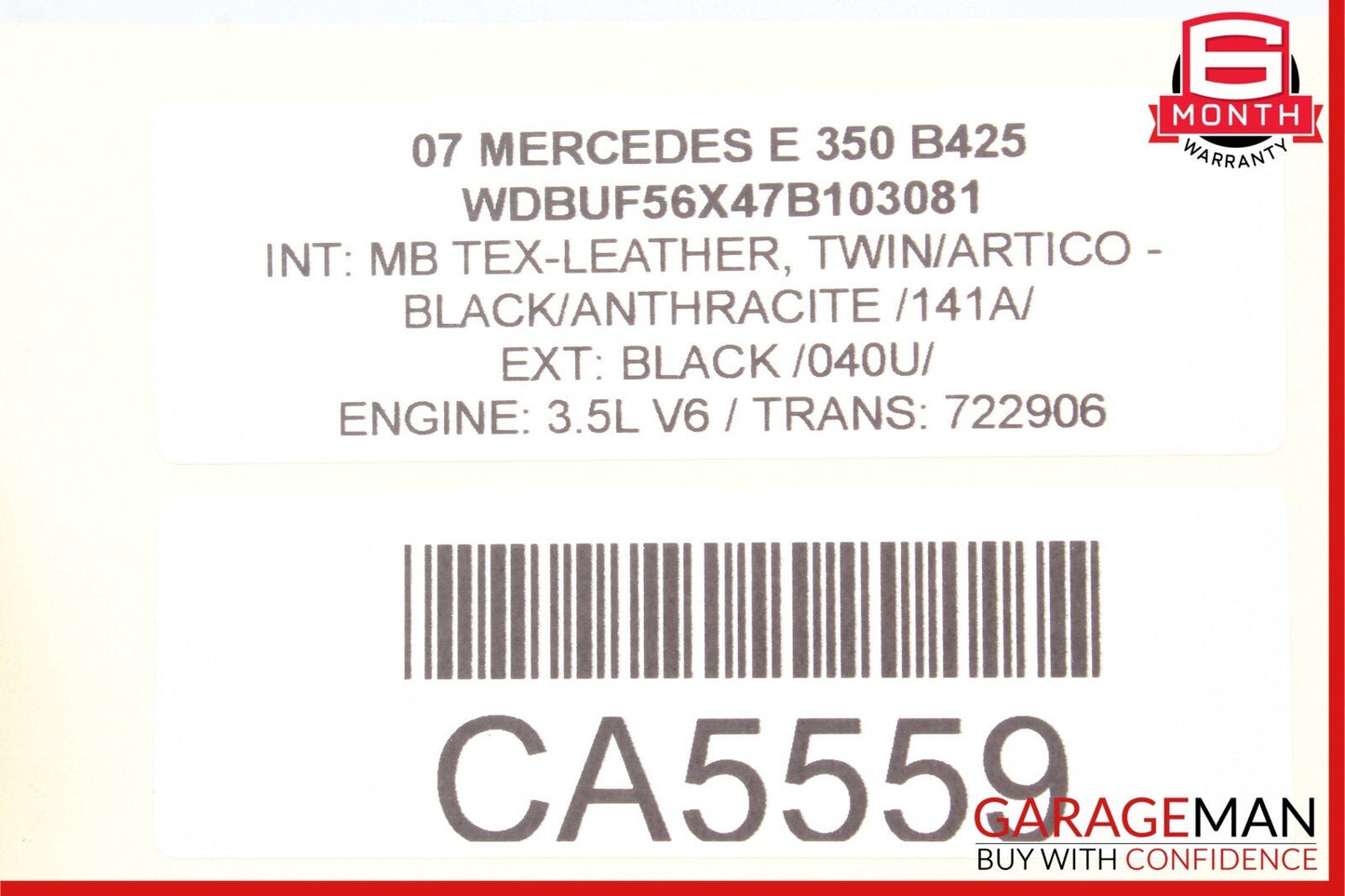 03-11 Mercedes W211 E350 E550 E63 AMG RWD Front Right Lower Rearward Control Arm