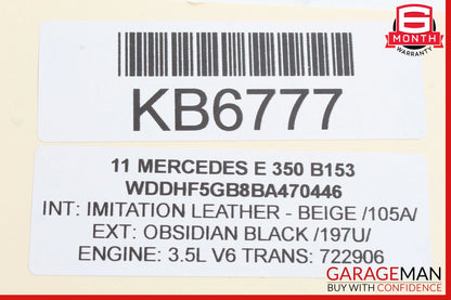 08-17 Mercedes W212 E350 C300 Trunk Lid Latch Lock Actuator 2047500185 OEM