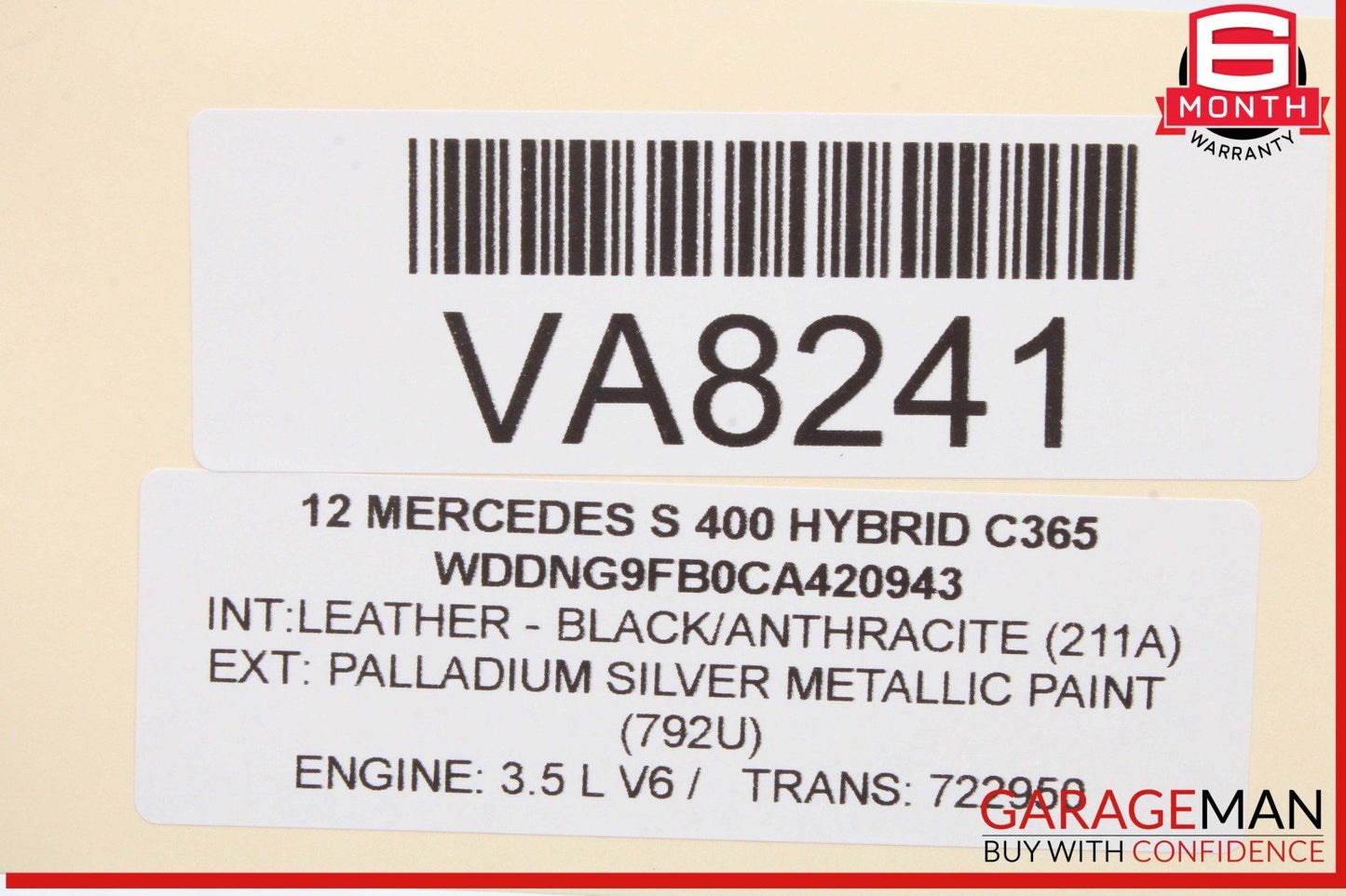 07-13 Mercedes W221 S400 S450 S550 Rear Right or Left Door Control Module Unit