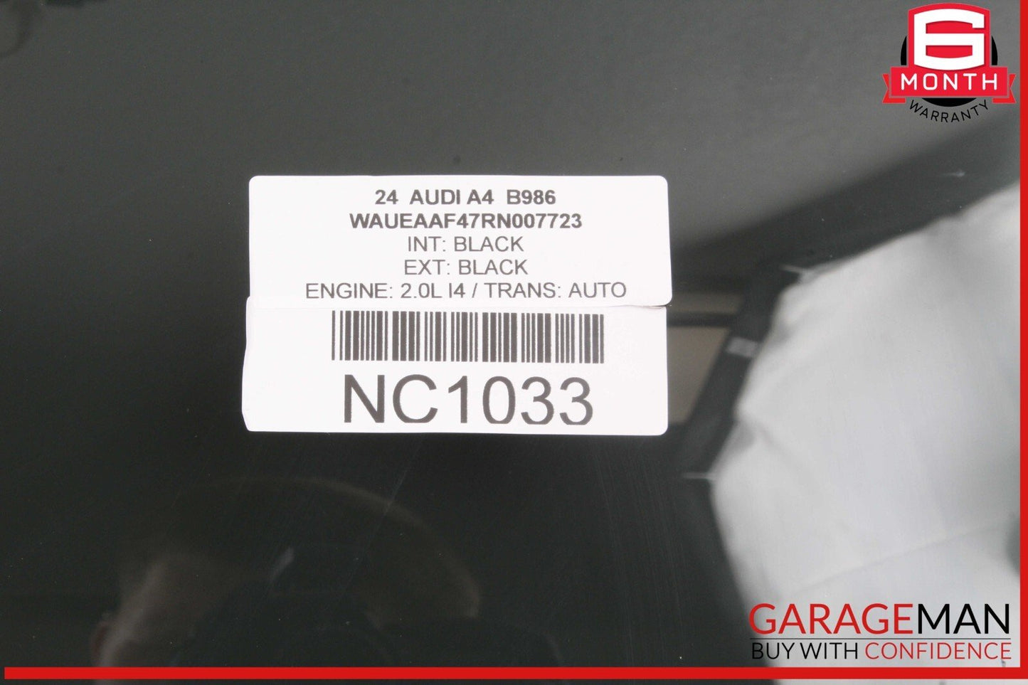 17-24 Audi A4 Rear Right Passenger Side Door Window Glass 8W5845206C OEM