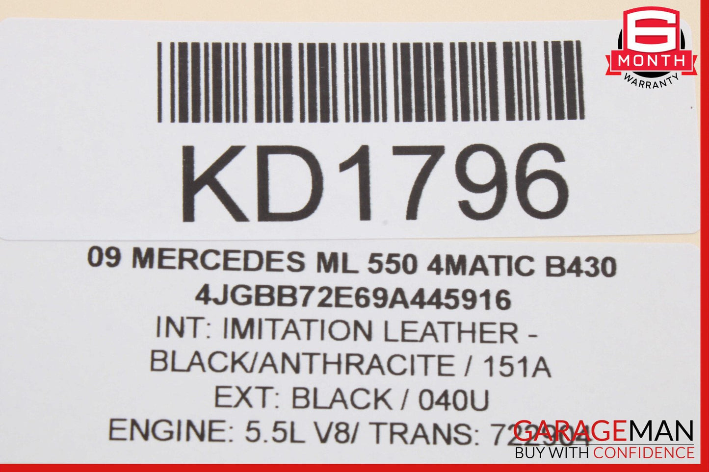 06-11 Mercedes W164 ML550 Rear Harman Kardon Sub Woofer Subwoofer Speaker