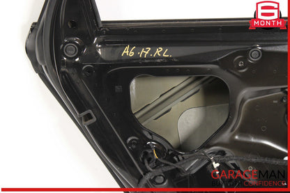 12-18 Audi A6 Rear Left Driver Side Exterior Door Shell Frame Panel OEM