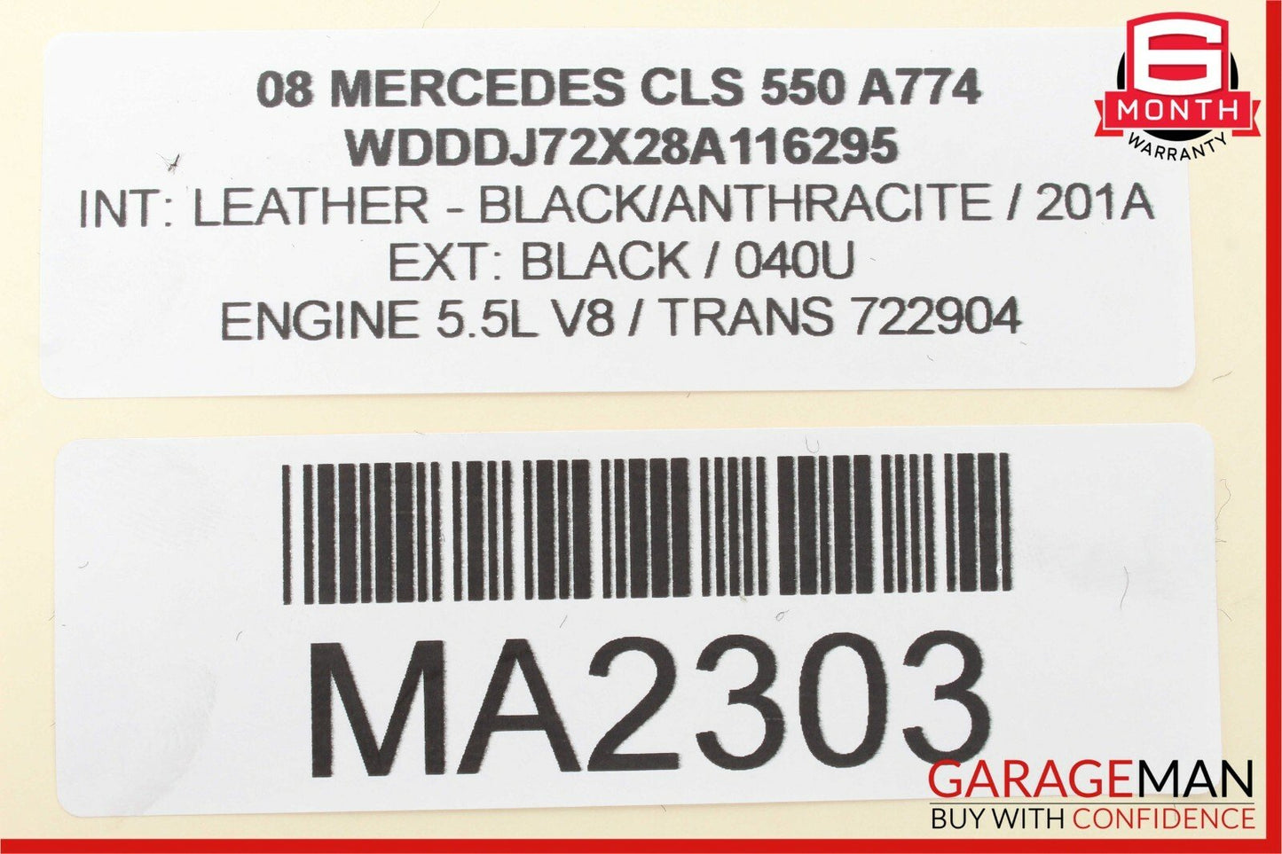06-11 Mercedes W219 CLS550 E550 Rear Left / Right Door Keyless Go Control Module