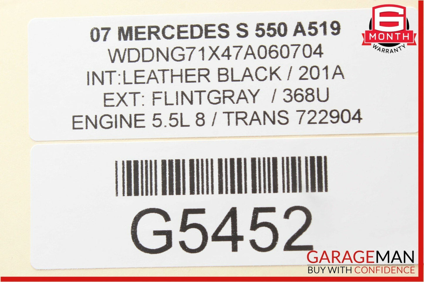 07-09 Mercedes W221 S550 S600 Front Left Under Seat Controller Module Unit