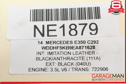12-18 Mercedes W212 E350 Lower Intake Manifold Left Side 2761401344 OEM