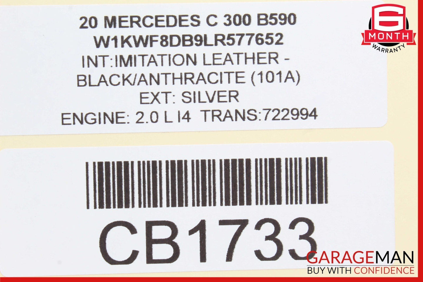 15-20 Mercedes W205 C300 RWD Rear Left Driver Side Axle CV Half Shaft OEM