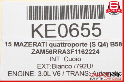 13-16 Maserati Quattroporte Right Side Touchscreen Display Control Switch Cover