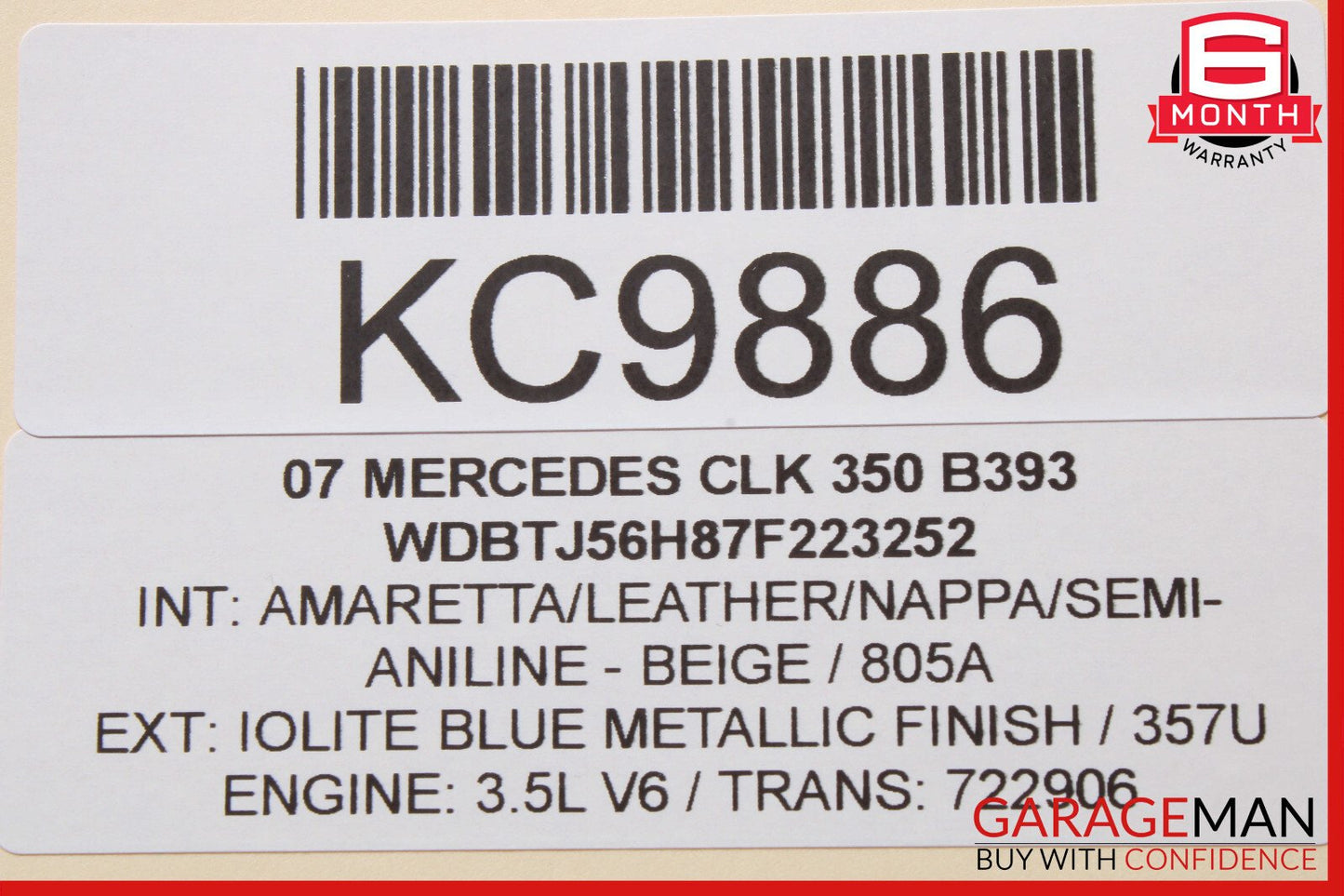 08-14 Mercedes W204 C300 C250 Front Left Side Curved Wishbone Control Arm OEM