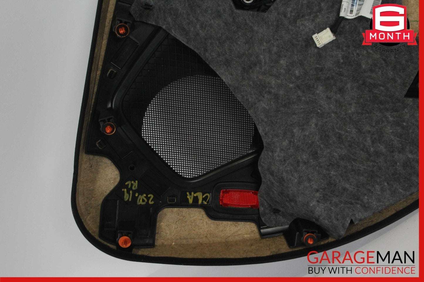 14-19 Mercedes W117 CLA250 Rear Left Interior Door Trim Panel Cover Assy Black