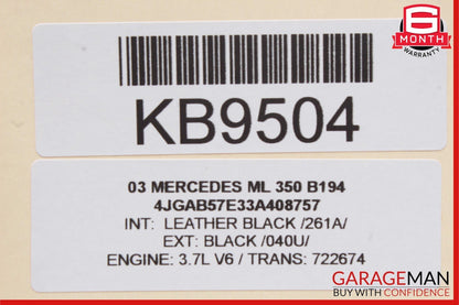 98-05 Mercedes W163 ML350 ML500 Bumper Fog Light Lamp Left Driver Side OEM