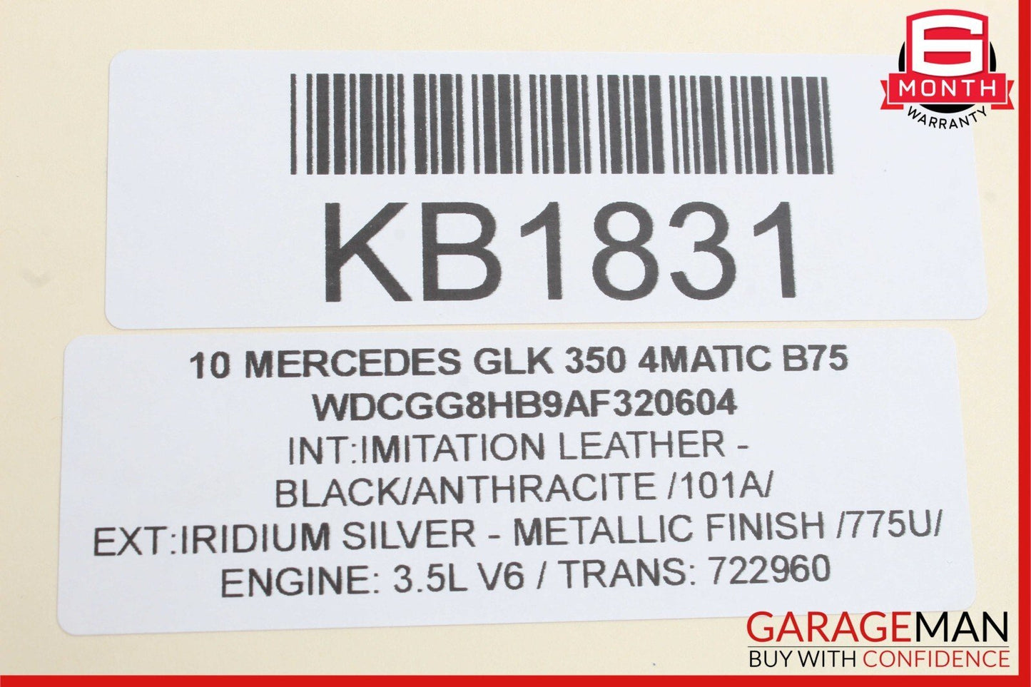 10-15 Mercedes X204 GLK250 GLK350 Rear Glass Windshield Wiper Motor OEM