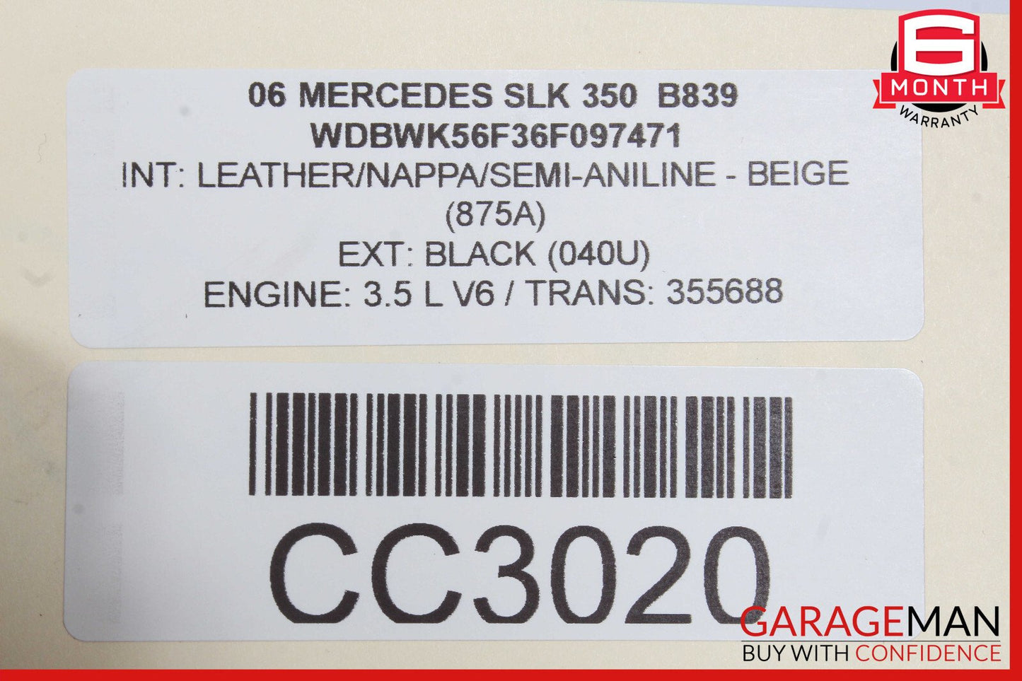 05-11 Mercedes R171 SLK350 Front Right Side Interior Door Panel Trim Cover OEM