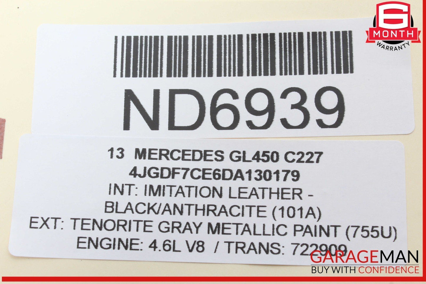 12-20 Mercedes X166 GL450 Overhead Emergency Panel Control Switch 1728208610 OEM