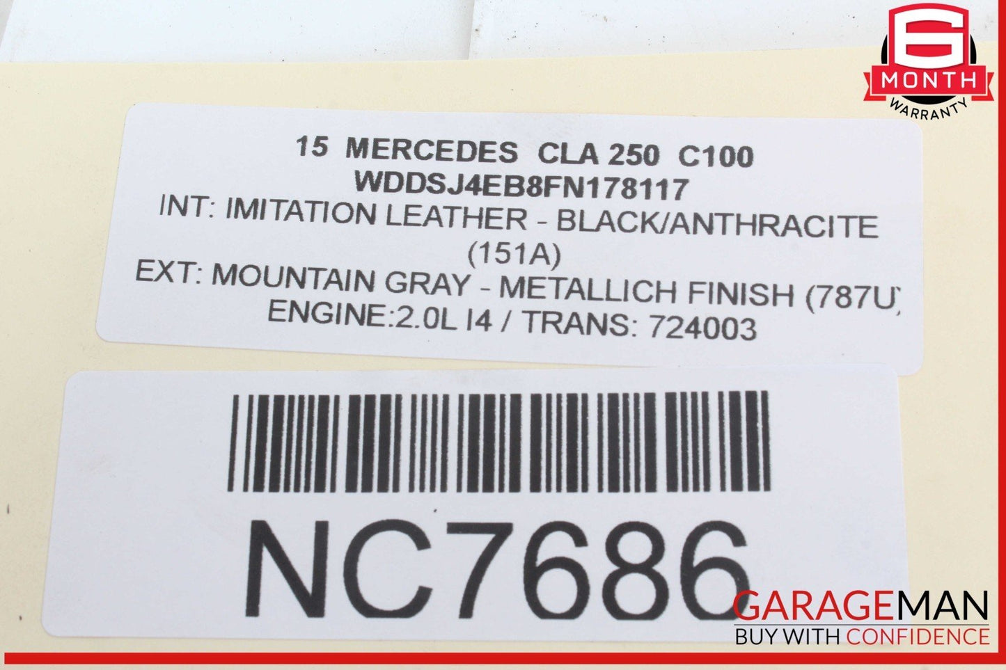 14-19 Mercedes W117 CLA250 Rear Right Side Spindle Knuckle w/ Rotor Disc OEM
