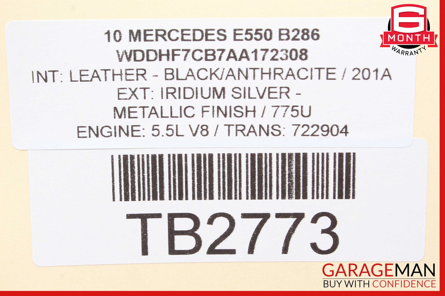 10-13 Mercedes W212 E550 E350 E250 Rear Right Exterior Door Handle OEM