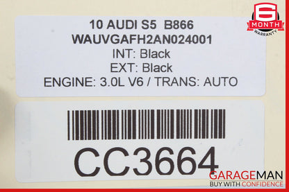 10-12 Audi S5 3.0L Lower Center Supercharger Radiator OEM