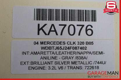 03-09 Mercedes W209 CLK320 CLK500 Front Right Side Door Mirror Rear View OEM