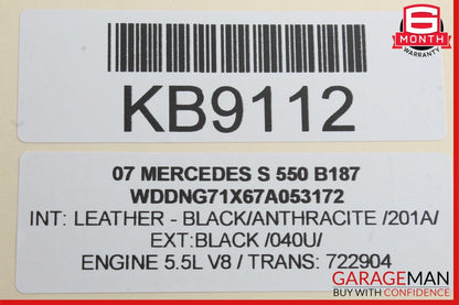07-09 MERCEDES W221 S550 FRONT LEFT / RIGHT SEAT HEADREST HEAD REST OEM