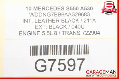 10-13 Mercedes W221 S550 Front Right Passenger Side Door Controller Module Unit