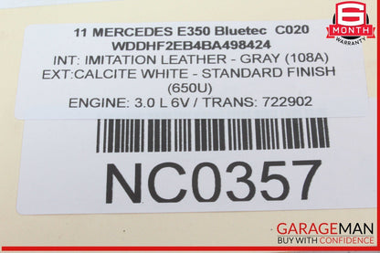 10-13 Mercedes W212 E350 Bluetec Front Right Seat Belt Seatbelt Retractor Black