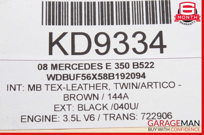 05-13 Mercedes W211 E350 CLK350 S350 Left Side Engine Cylinder Head Cover OEM
