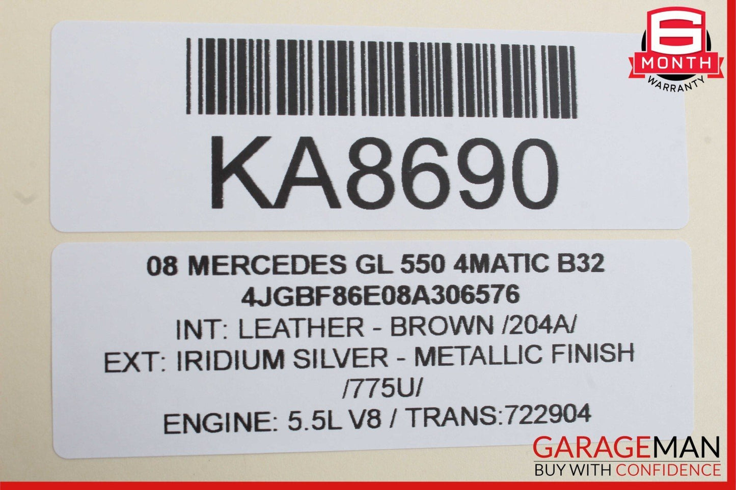 07-12 Mercedes X164 GL550 GL450 Third Seat Row Power Folding Control Module OEM