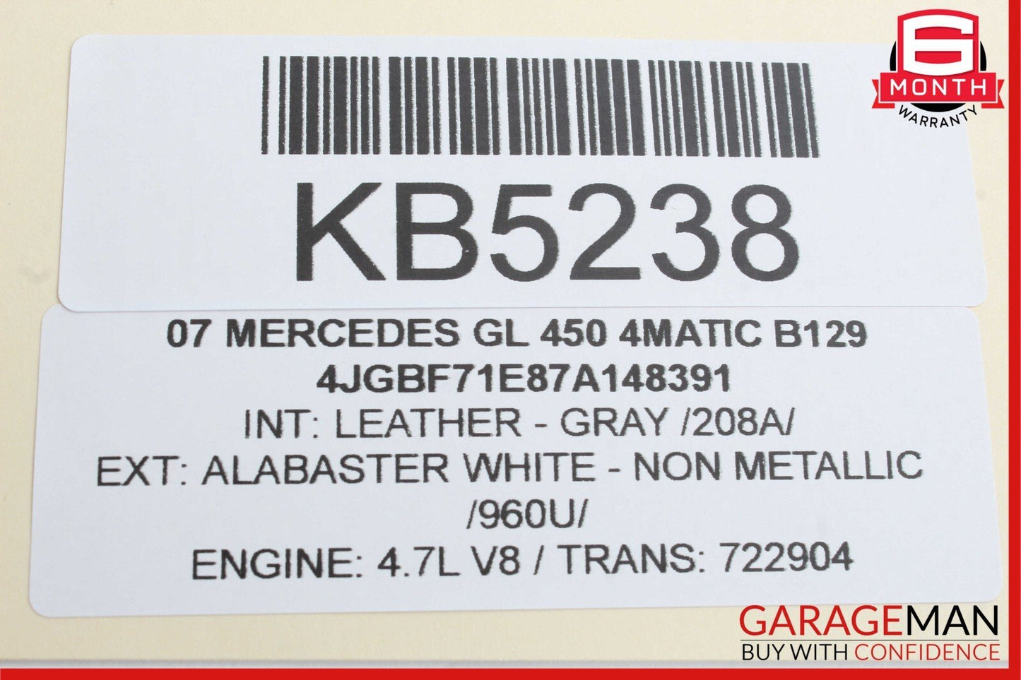06-12 Mercedes GL320 ML350 Front Left Side Door Audio Tweeter Speaker Cover Grey
