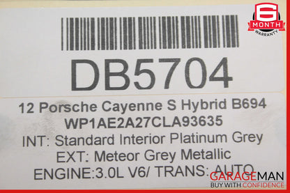 11-17 Porsche Cayenne 958 Front Subframe Cross Member Sub Frame Cradle Support