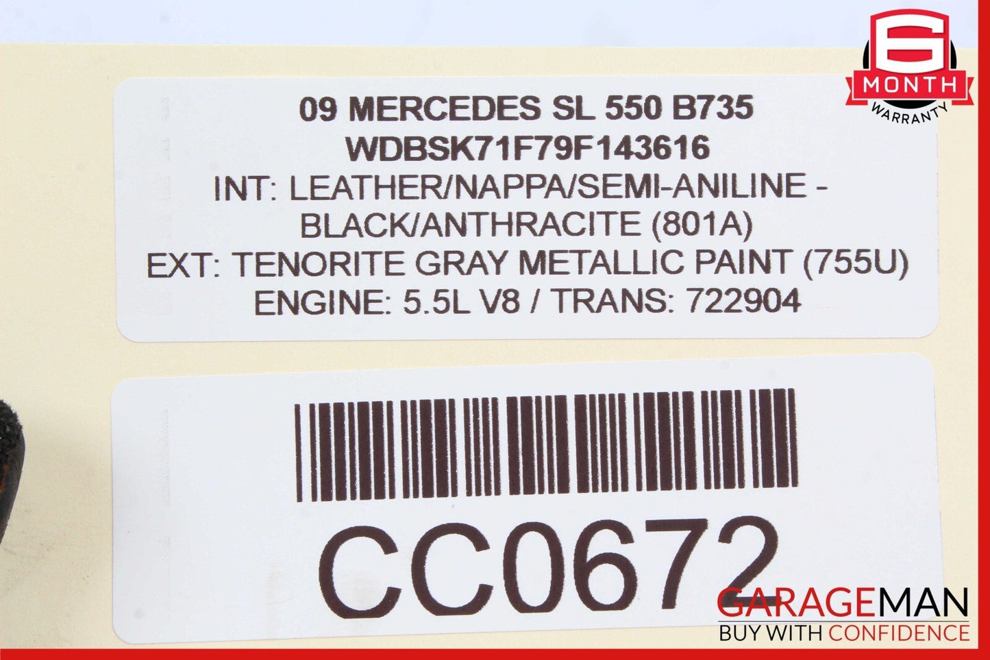 07-14 Mercedes R230 SL550 ABC Hydraulic Valve Block Rear Suspension Pump OEM