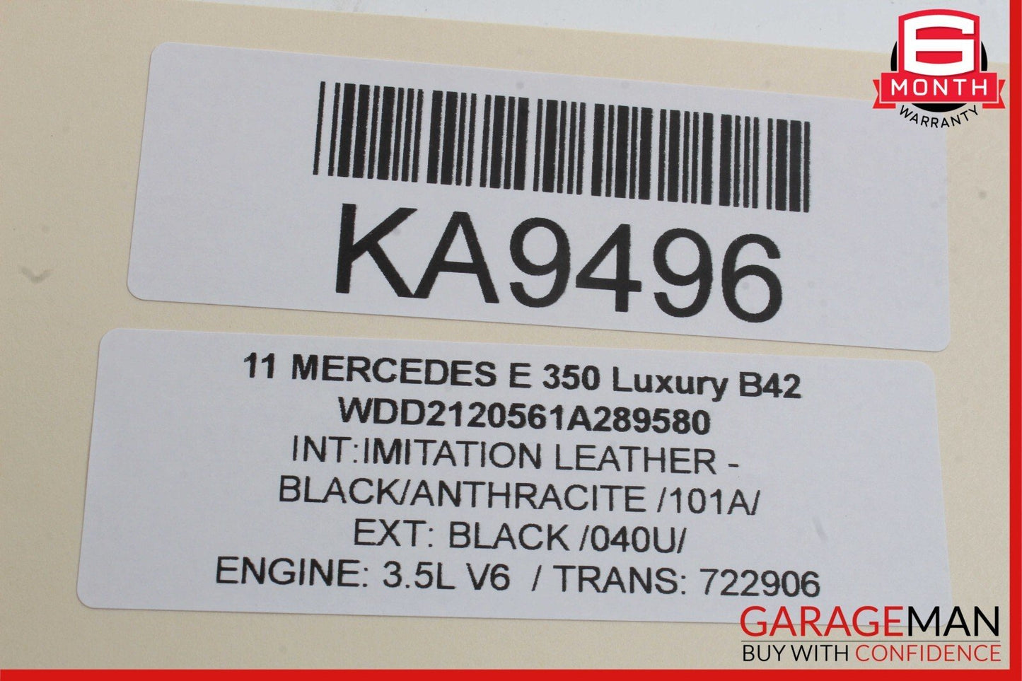 08-16 Mercedes E350 GLK350 E400 C300 Rear Right Door Window Regulator Motor Unit