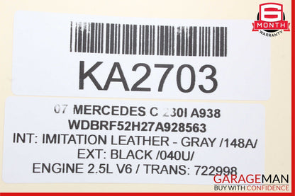 01-07 Mercedes W203 C230 Rear Right Passenger Side Door Lock Latch Actuator OEM