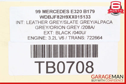 98-00 Mercedes W210 E320 CLK320 Fuel Injector Injection Rail w/ Fuel Injectors