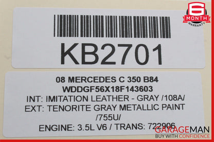 08-11 Mercedes W204 C350 Climate Control Surround Trim Cover Panel OEM