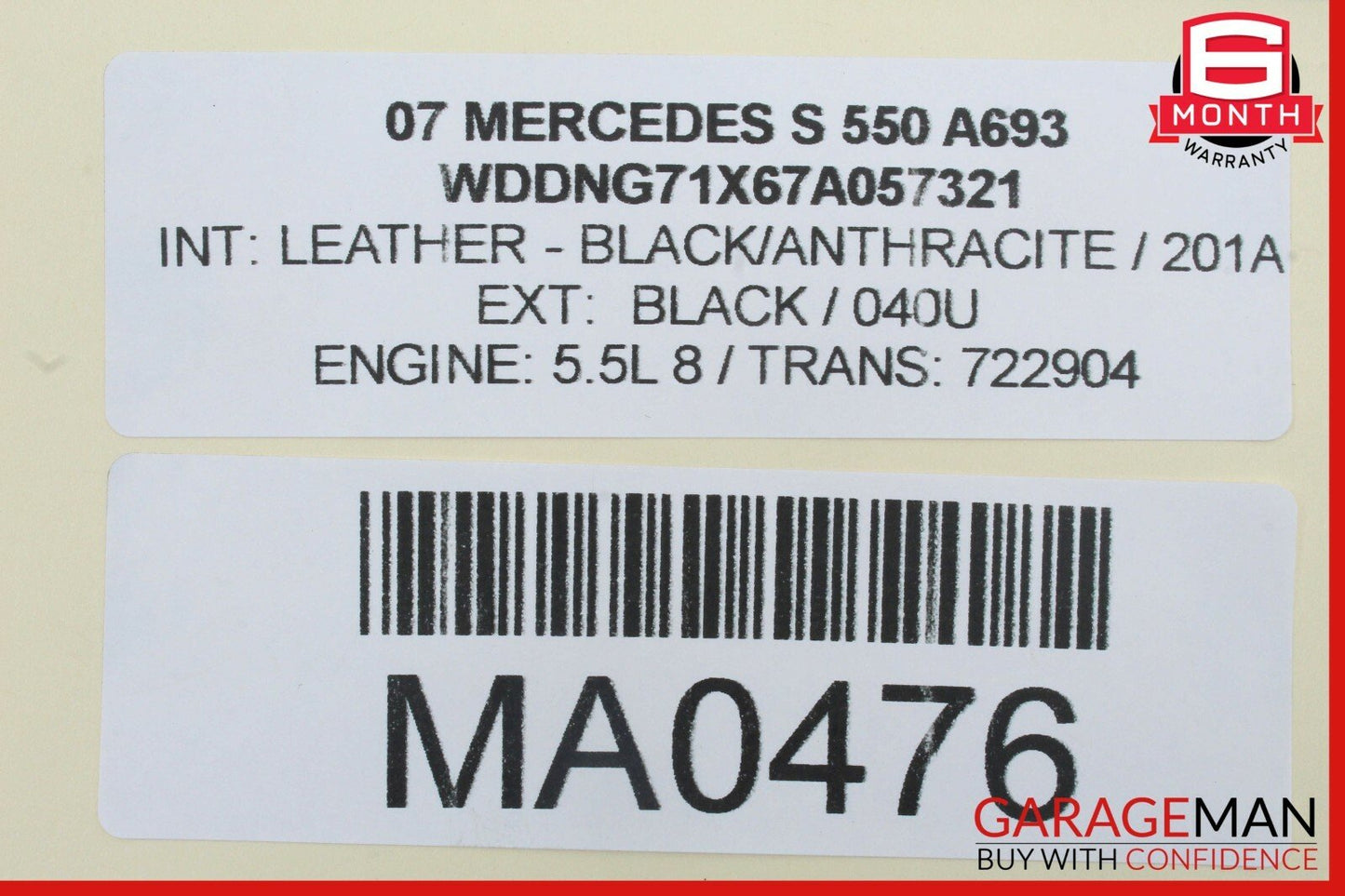 07-14 Mercedes S450 S550 CL550 A/C AC Heater Climate Temperature Control Switch